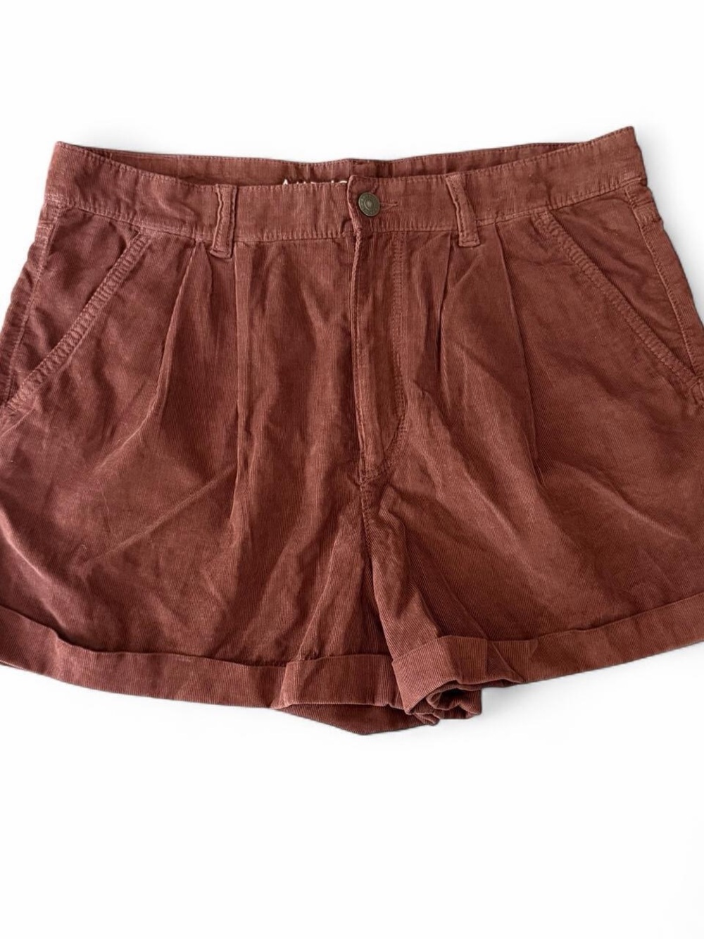 American eagle Women’s corduroy Rust Brown Shorts